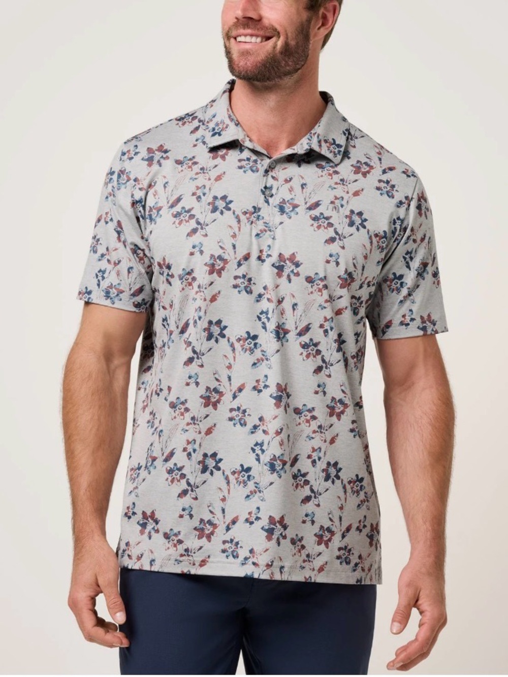 Travis Mathew Unlimited Access Polo Grey Medium NWT STITCH FIX